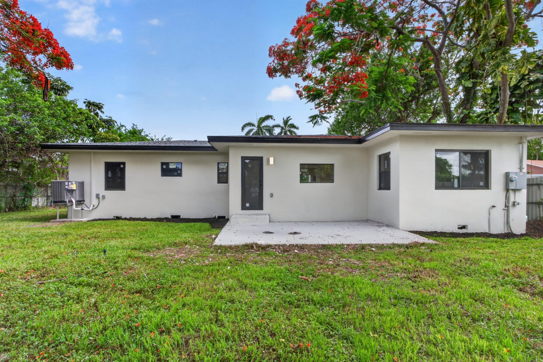 Rear exterior after renovation