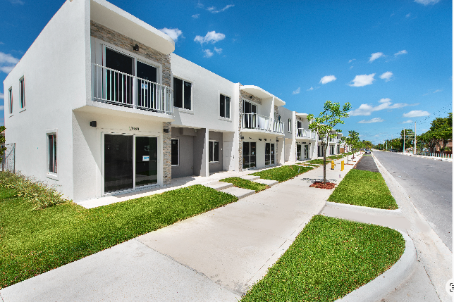 Completed townhomes project