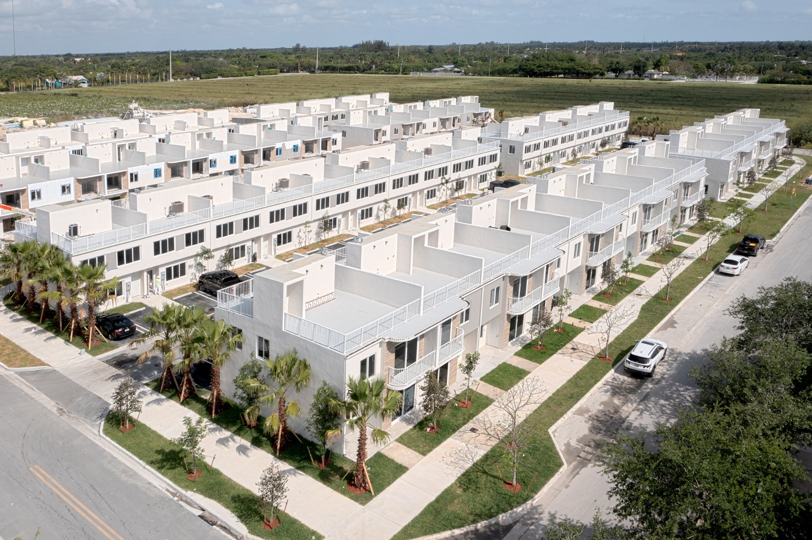 Completed townhomes project