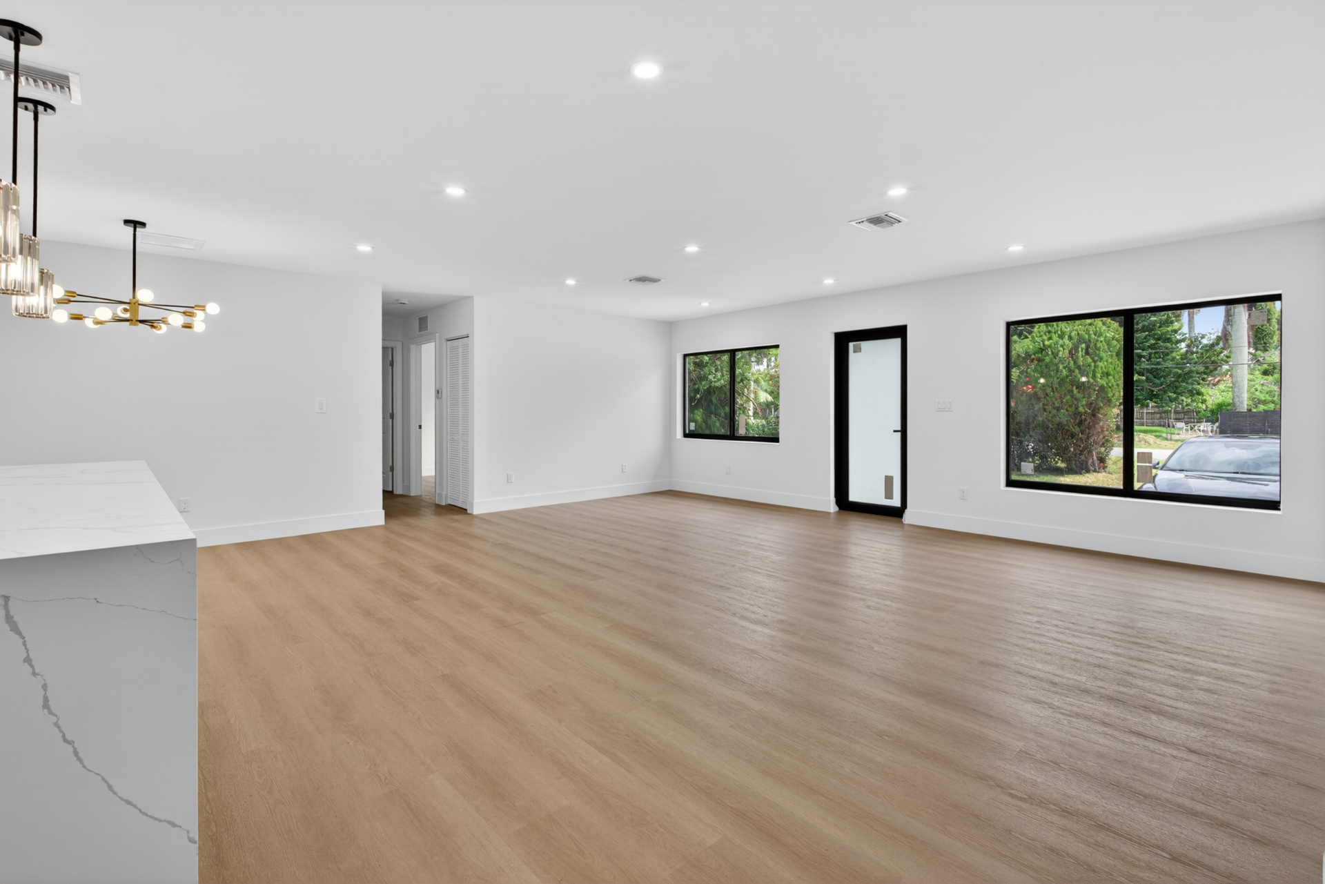 Living area after renovation