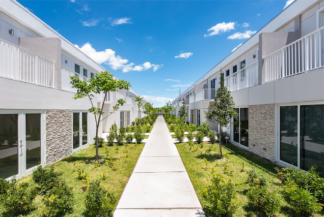 Completed townhomes project